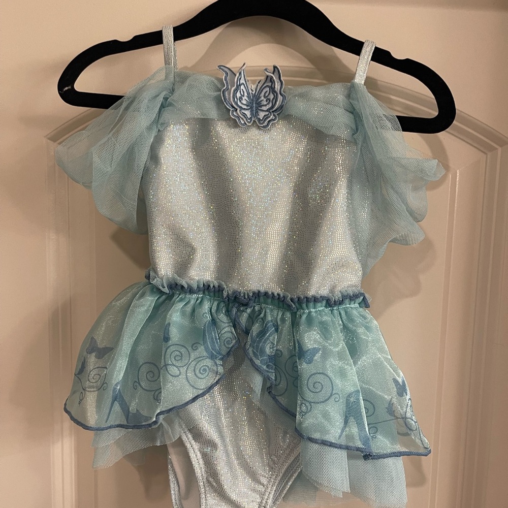 Sparkling Blue Disney Cindirella Butterfly Kids swimsuit